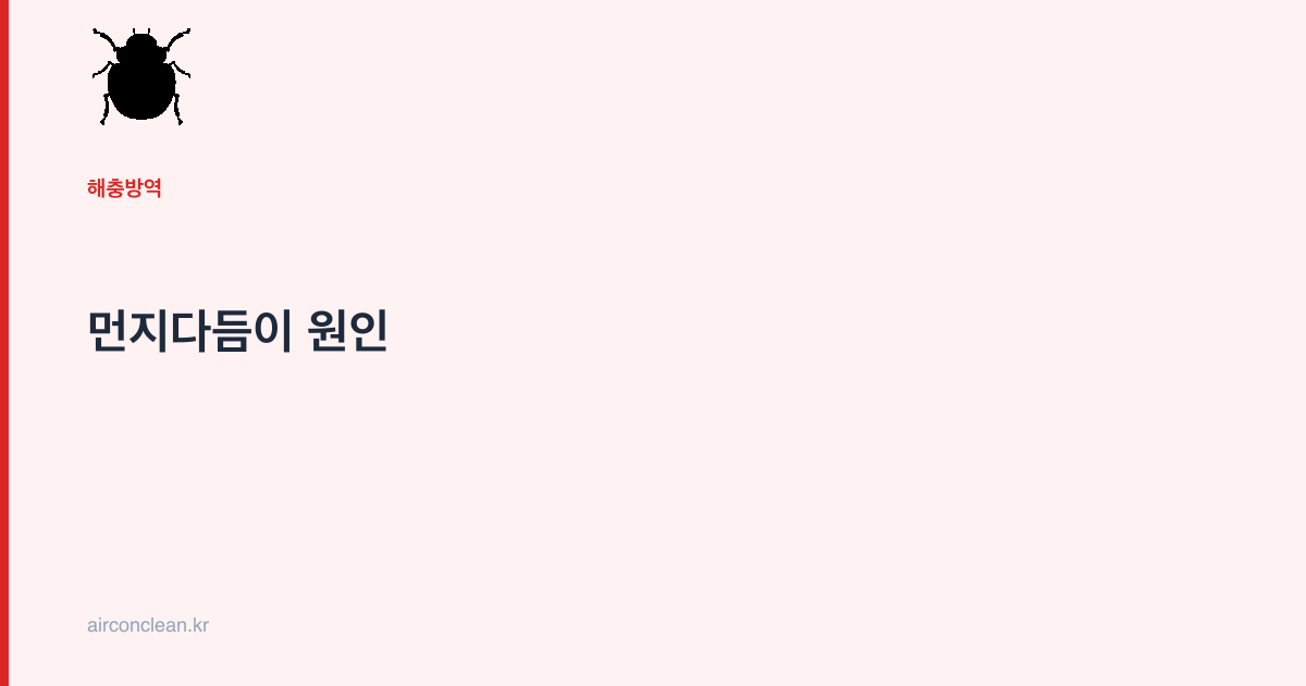 먼지다듬이 원인